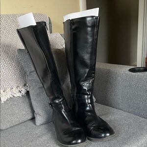 American Eagle By Payless Black Over the Knee Boots